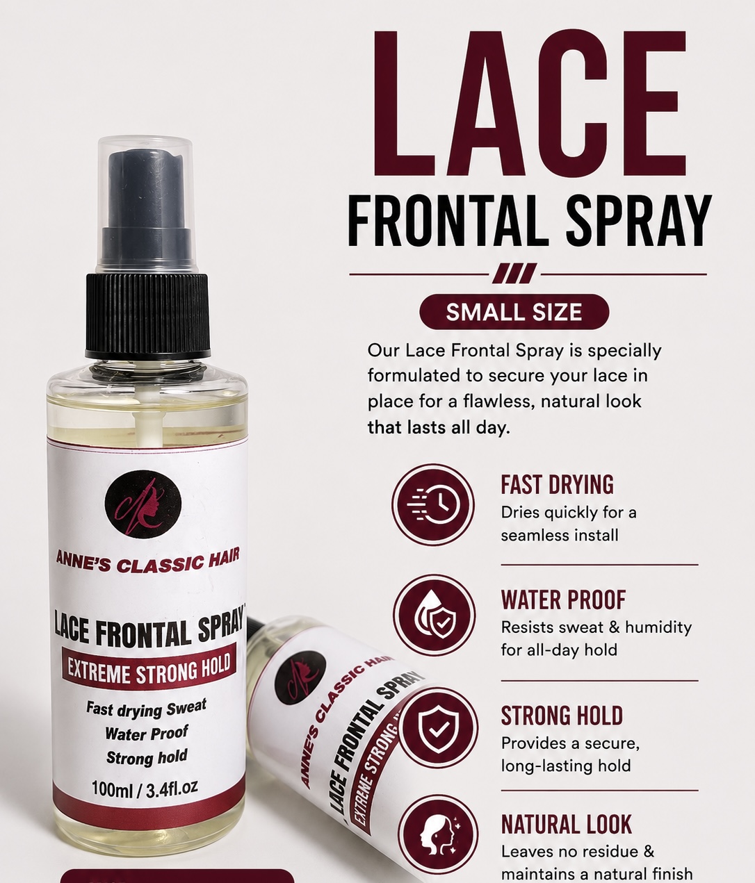 Lace Frontal Spray ( small )