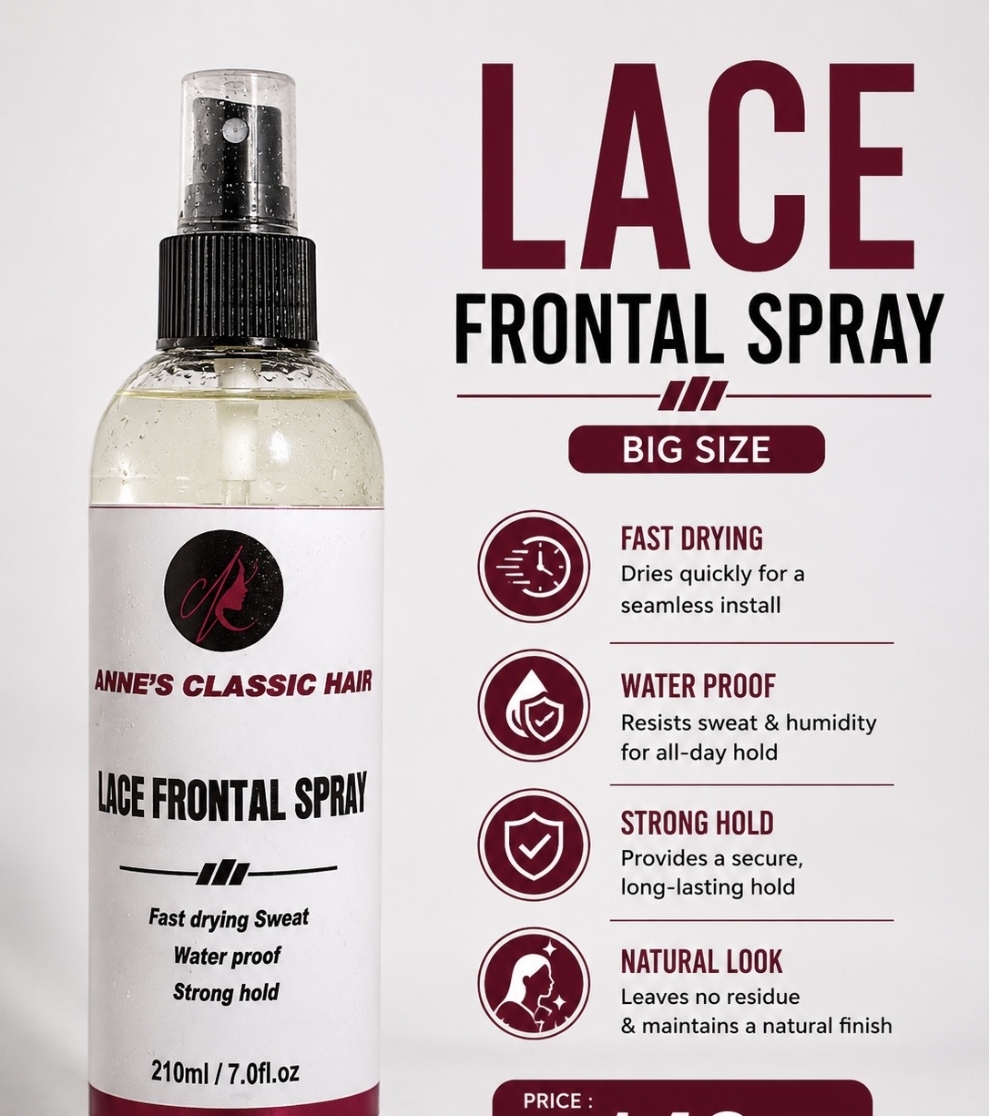 Lace Frontal spray ( Big )