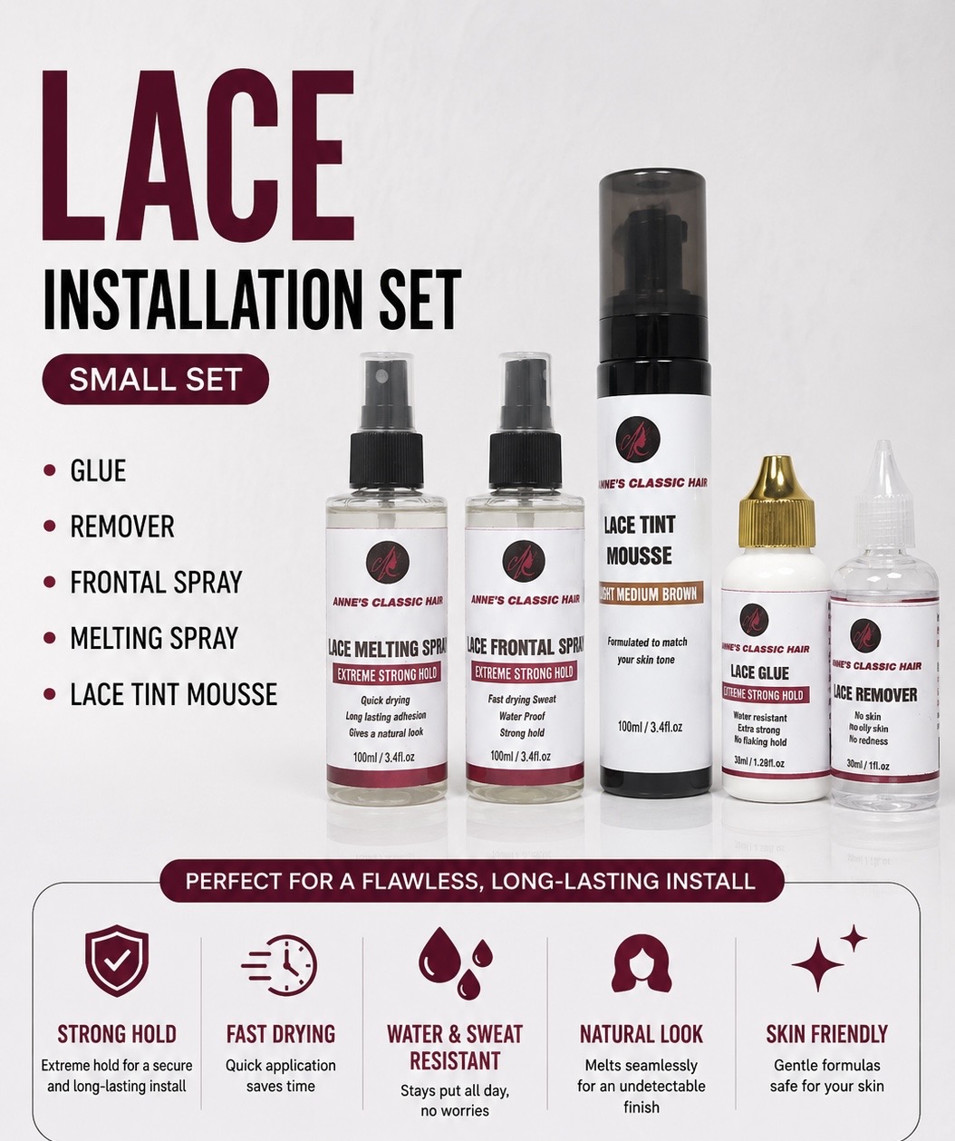 Lace Installation Set ( small)