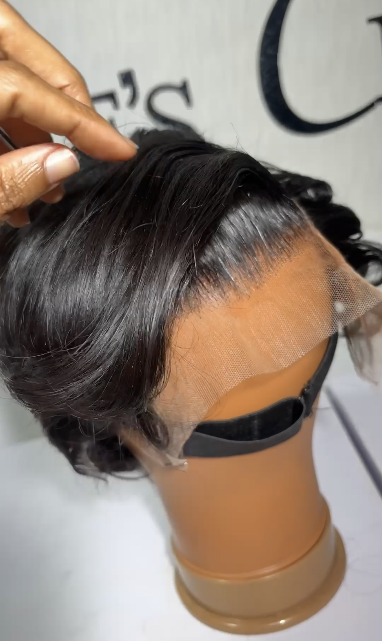 Premium Frontal Pixie cut wig